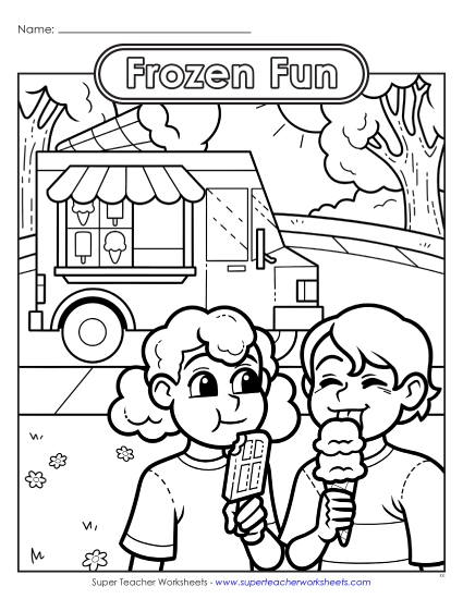Advanced Pictures (For Older Students) - Frozen Fun (Printable PDF Worksheet)