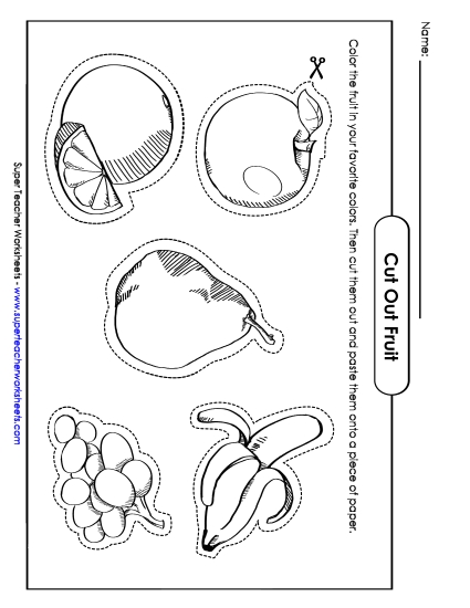 Cut Out Pictures (Small; Harder) - Fruit Pictures Cut Out Pictures (Small; Harder) - Fruit Pictures