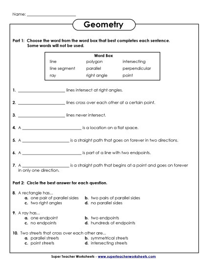 Geometry Questions Geometry Questions