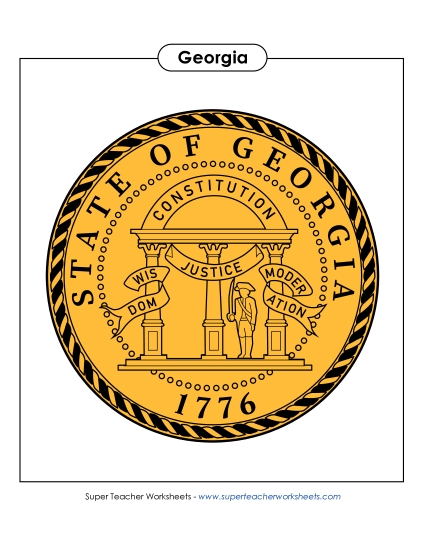 Flags & Seals - Georgia State Seal (Full-Color Version) Flags & Seals - Georgia State Seal (Full-Color Version)