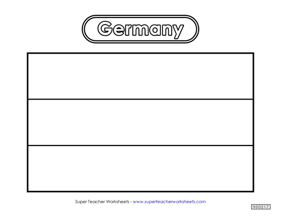 Flag - German Flag (Black & White)