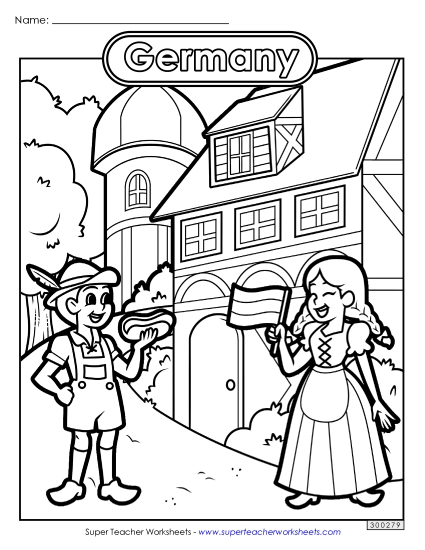 Coloring Pages - Germany Coloring Page