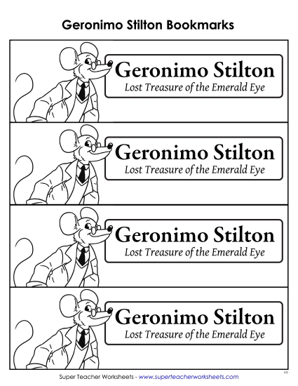 Whole Book - Geronimo Stilton Bookmarks