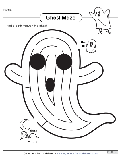 Puzzles - Ghost Maze (Easy) Puzzles - Ghost Maze (Easy)