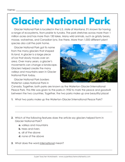 Non-Fiction - Glacier National Park Non-Fiction - Glacier National Park
