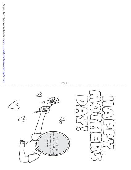 Cards for Moms - Glue-Your-Picture Card: Flowers Cards for Moms - Glue-Your-Picture Card: Flowers