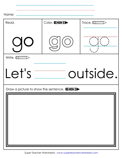 Individual Sight Words - Go (Sight Word)