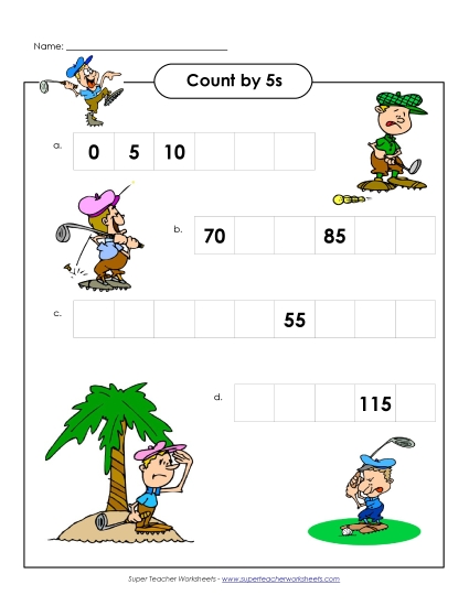 Golfers - Count by 5s