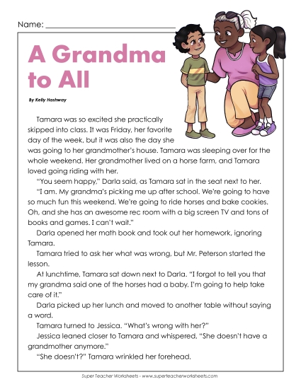 Fiction Stories - Grandma to All (Fiction) Fiction Stories - Grandma to All (Fiction)
