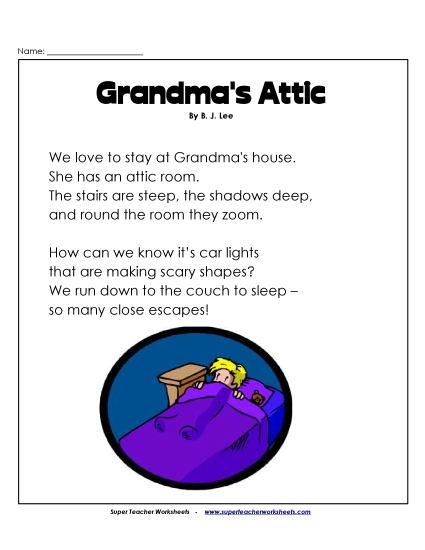 Poems - Grandma's Attic (Poem) Poems - Grandma's Attic (Poem)