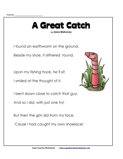Poems - Great Catch (Poem) Poems - Great Catch (Poem)