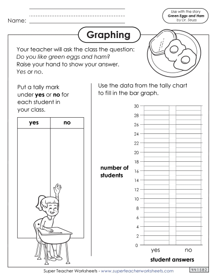 Worksheets - Green Eggs Graphing Activity Worksheets - Green Eggs Graphing Activity