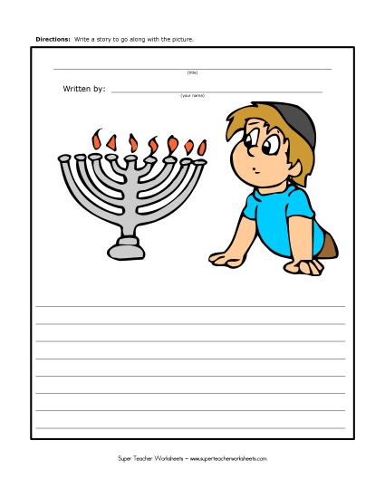 Holiday Story Pictures - Hanukkah - Menorah Holiday Story Pictures - Hanukkah - Menorah
