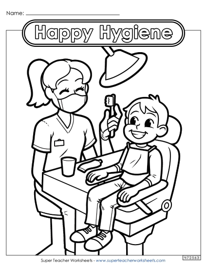 Coloring Pages - Happy Hygiene Coloring Pages - Happy Hygiene