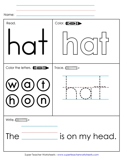 Individual Sight Words - Hat (Sight Word) Individual Sight Words - Hat (Sight Word)