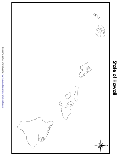 Maps - Hawaii: Blank Map