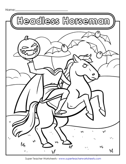 Advanced Pictures (For Older Children) - Headless Horseman