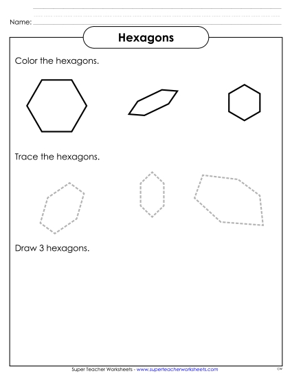 Individual Shapes - Hexagons