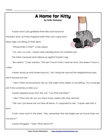 Fiction Stories - Home for Kitty