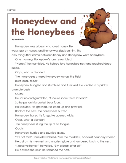 Fiction Stories - Honeydew and the Honeybees (Fiction)