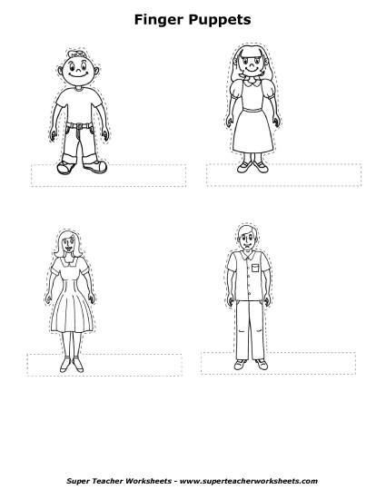 Finger Puppets - Human Finger Puppets