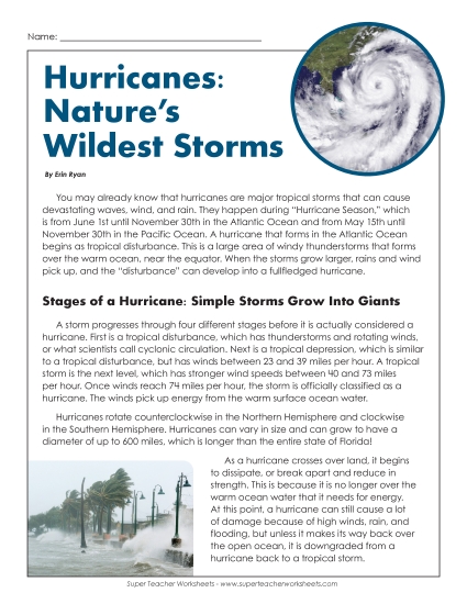 Hurricanes: Nature's Wildest Storms