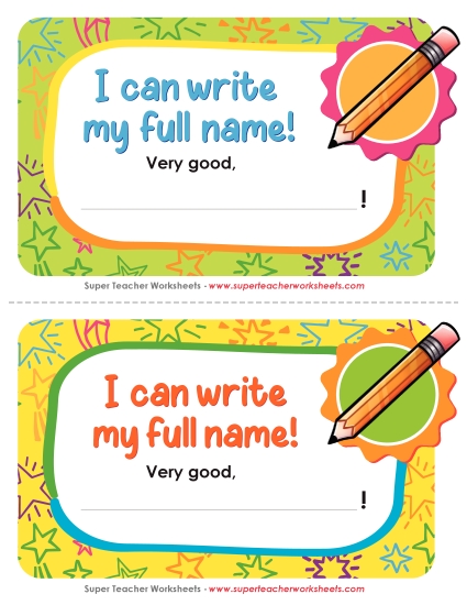 Pre-K and K ELA Awards - I can write my full name! Pre-K and K ELA Awards - I can write my full name!