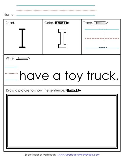 Individual Sight Words - I (Sight Word) Worksheet 3 Individual Sight Words - I (Sight Word) Worksheet 3