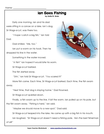 Ian and Sir Wags-a-Lot Stories (Fiction) - Ian Goes Fishing Ian and Sir Wags-a-Lot Stories (Fiction) - Ian Goes Fishing