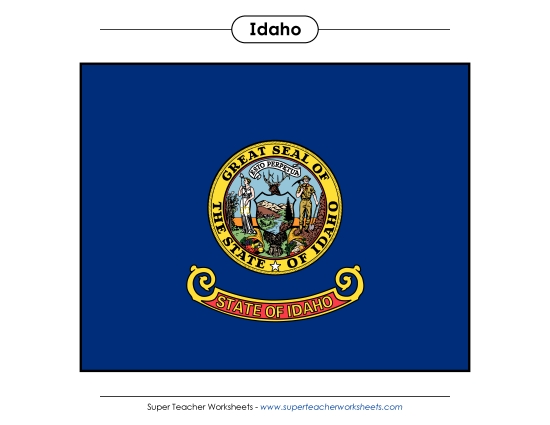 Flags & Seals - Idaho State Flag (Full-Color Version) Flags & Seals - Idaho State Flag (Full-Color Version)