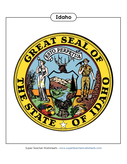 Flags & Seals - Idaho State Seal (Full-Color Version) Flags & Seals - Idaho State Seal (Full-Color Version)