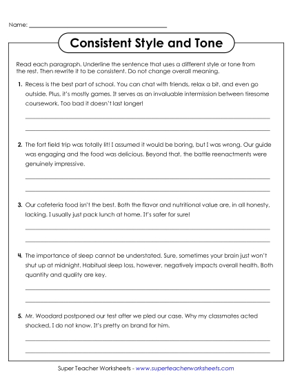Maintaining Consistent Style and Tone - Identify and Fix Shifts in Style or Tone Maintaining Consistent Style and Tone - Identify and Fix Shifts in Style or Tone