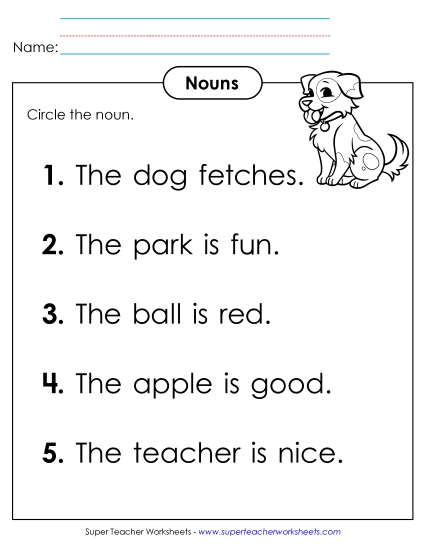 Basic Nouns - Identify Nouns (B) Basic Nouns - Identify Nouns (B)