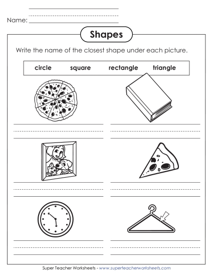 Mixed Shapes - Identify Shapes: Real-Life Objects