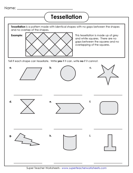 Identifying Tessellations Identifying Tessellations