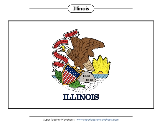 Flags & Seals - Illinois State Flag (Full-Color Version) Flags & Seals - Illinois State Flag (Full-Color Version)