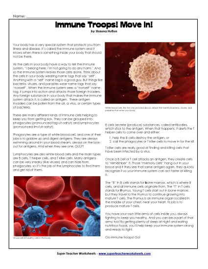 Nonfiction Science Articles - Immune System Nonfiction Science Articles - Immune System