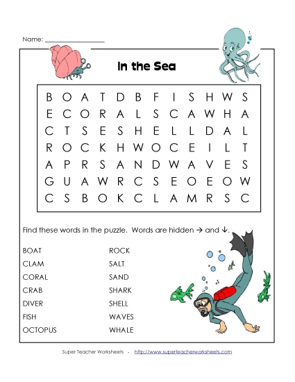 Basic (Grades K-3) - In the Sea