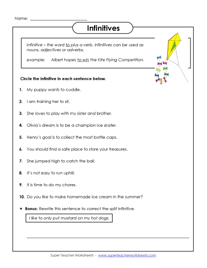 Infinitives - Infinitives Infinitives - Infinitives