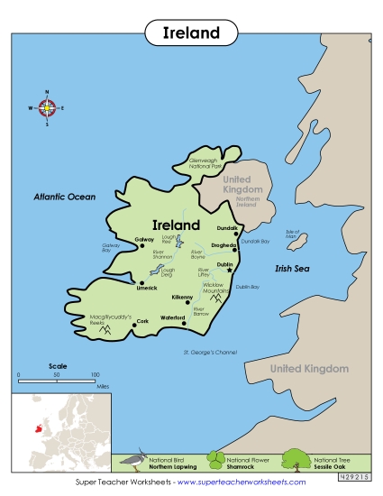 Map - Ireland Map