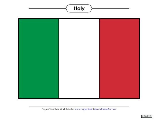 Flag - Italian Flag (Full Color)