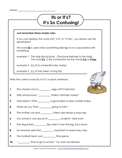 It's or Its (Homophones)