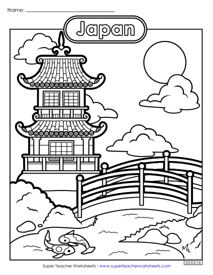 Coloring Pages - Japan Coloring Page Coloring Pages - Japan Coloring Page