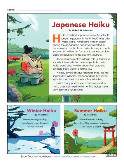 Haiku - Japanese Haiku Article and Examples Haiku - Japanese Haiku Article and Examples