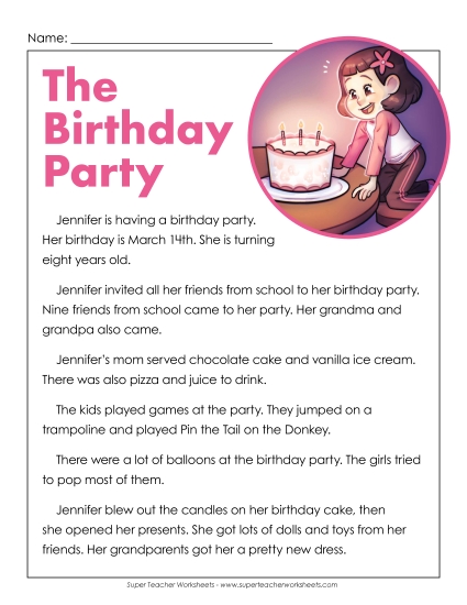 Fiction - Jennifer's Birthday Party Fiction - Jennifer's Birthday Party