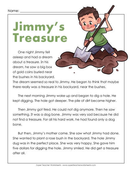 Fiction - Jimmy's Treasure Fiction - Jimmy's Treasure
