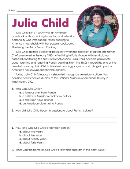 Biography - Julia Child Biography - Julia Child