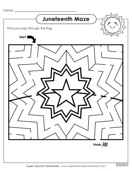 Puzzles - Juneteenth Maze Puzzles - Juneteenth Maze