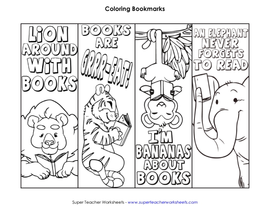 Bookmarks - Jungle Animal Bookmarks Bookmarks - Jungle Animal Bookmarks