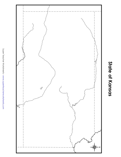 Maps - Kansas State Map (Blank) Maps - Kansas State Map (Blank)